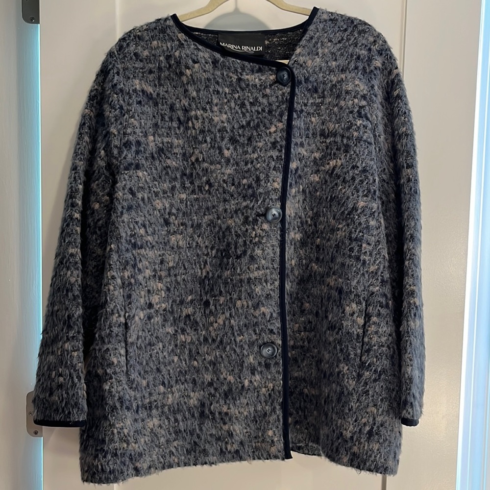 Marina Rinaldi wool blend coat